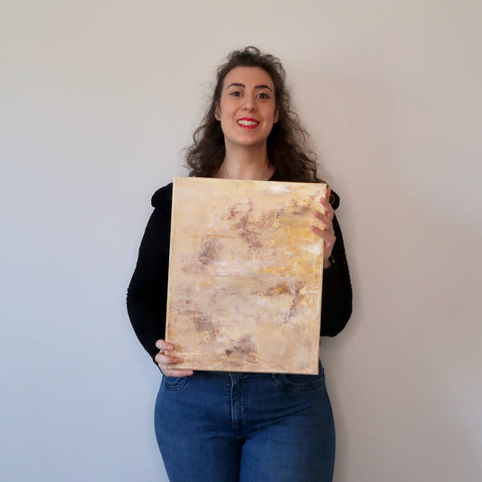 Arriving | Abstract Acrylic Landscape Painting