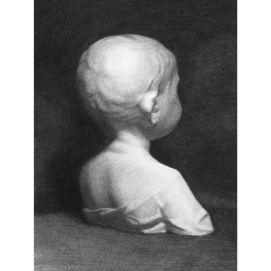 Young Child | Realist Charcoal Drawing