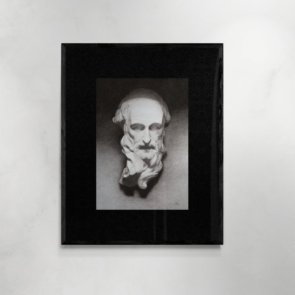St. Gerome | Realist Charcoal Drawing