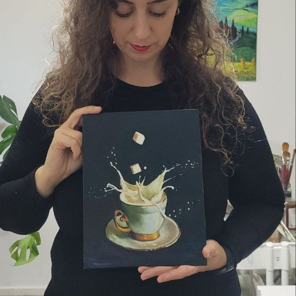 Teacup | Oil on board