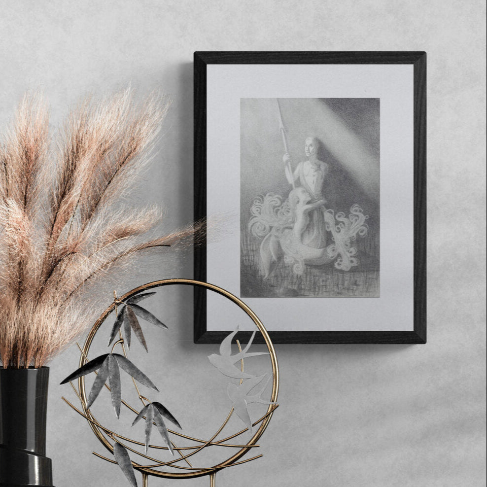 The Little Mermaid | Realist Pencil Drawing