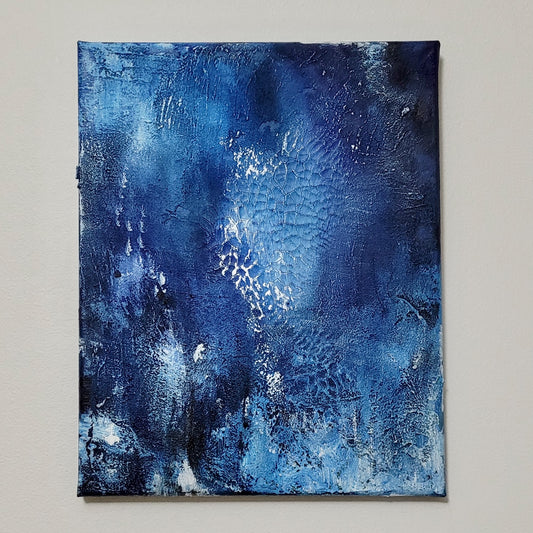 Ísheimr - world of ice | Abstract Acrylic Landscape Painting