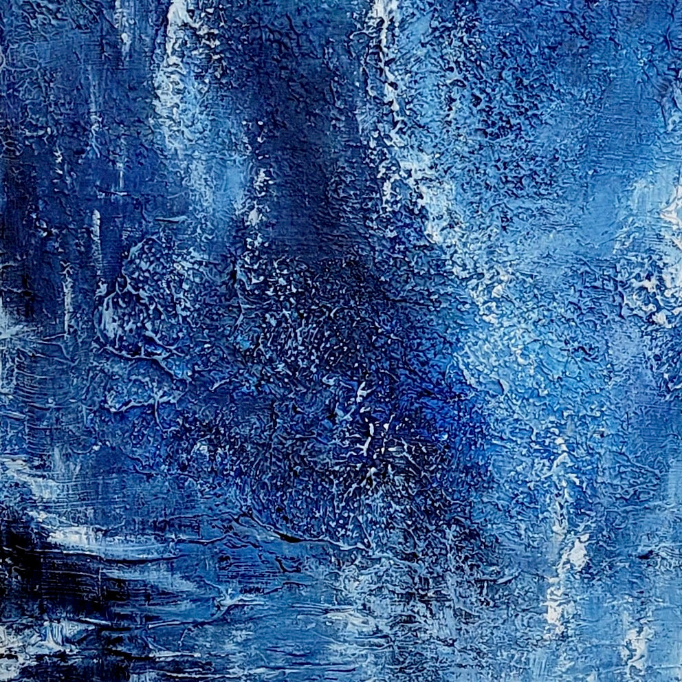 Ismere – Lake of ice | Abstract Acrylic Landscape Painting