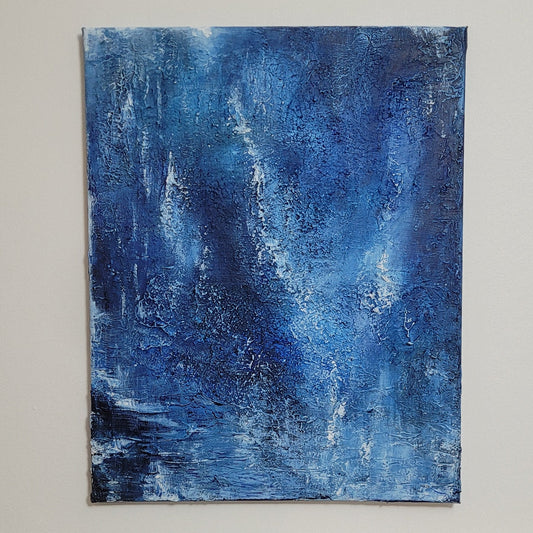 Ismere – Lake of ice | Abstract Acrylic Landscape Painting