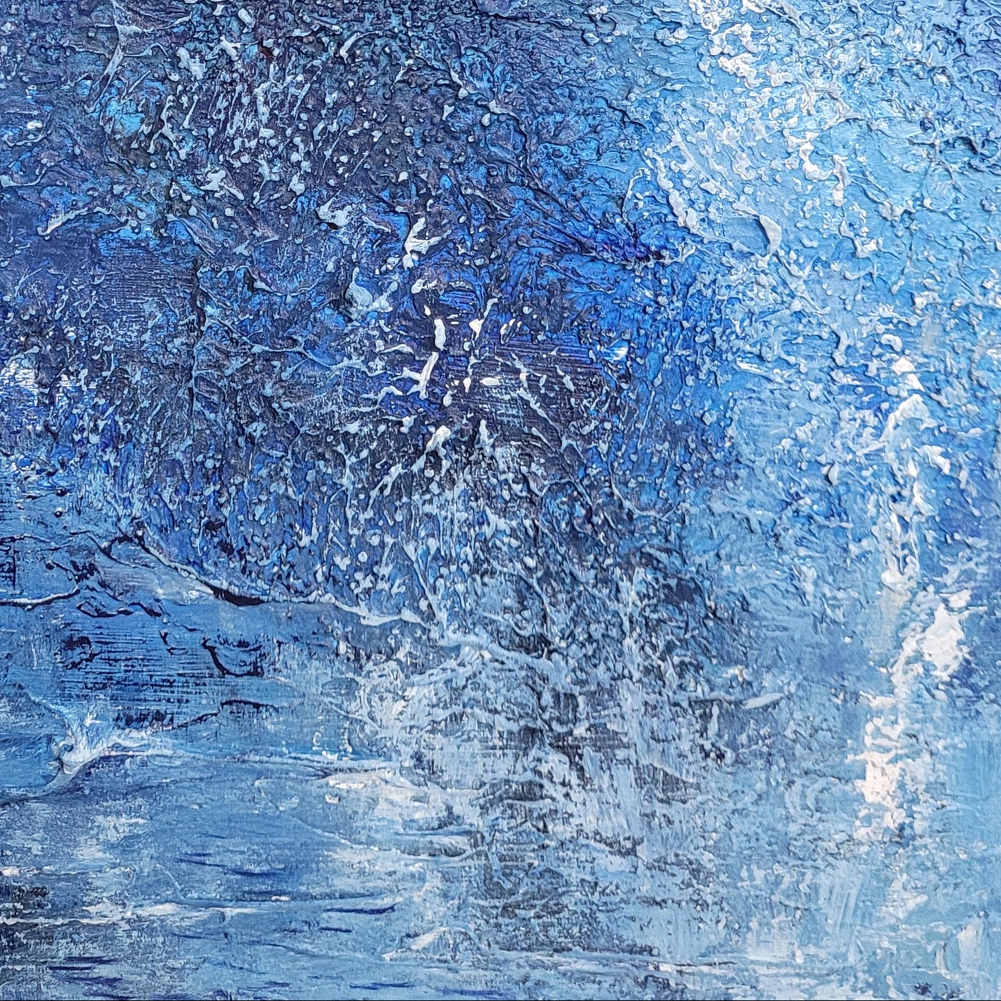 Ismere – Lake of ice | Abstract Acrylic Landscape Painting