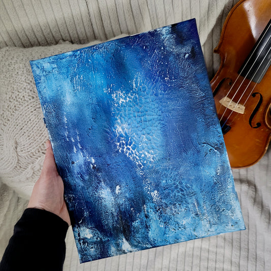 Ísheimr - world of ice | Abstract Acrylic Landscape Painting