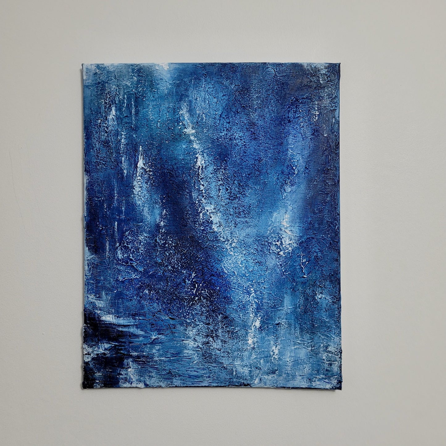 Ismere – Lake of ice | Abstract Acrylic Landscape Painting