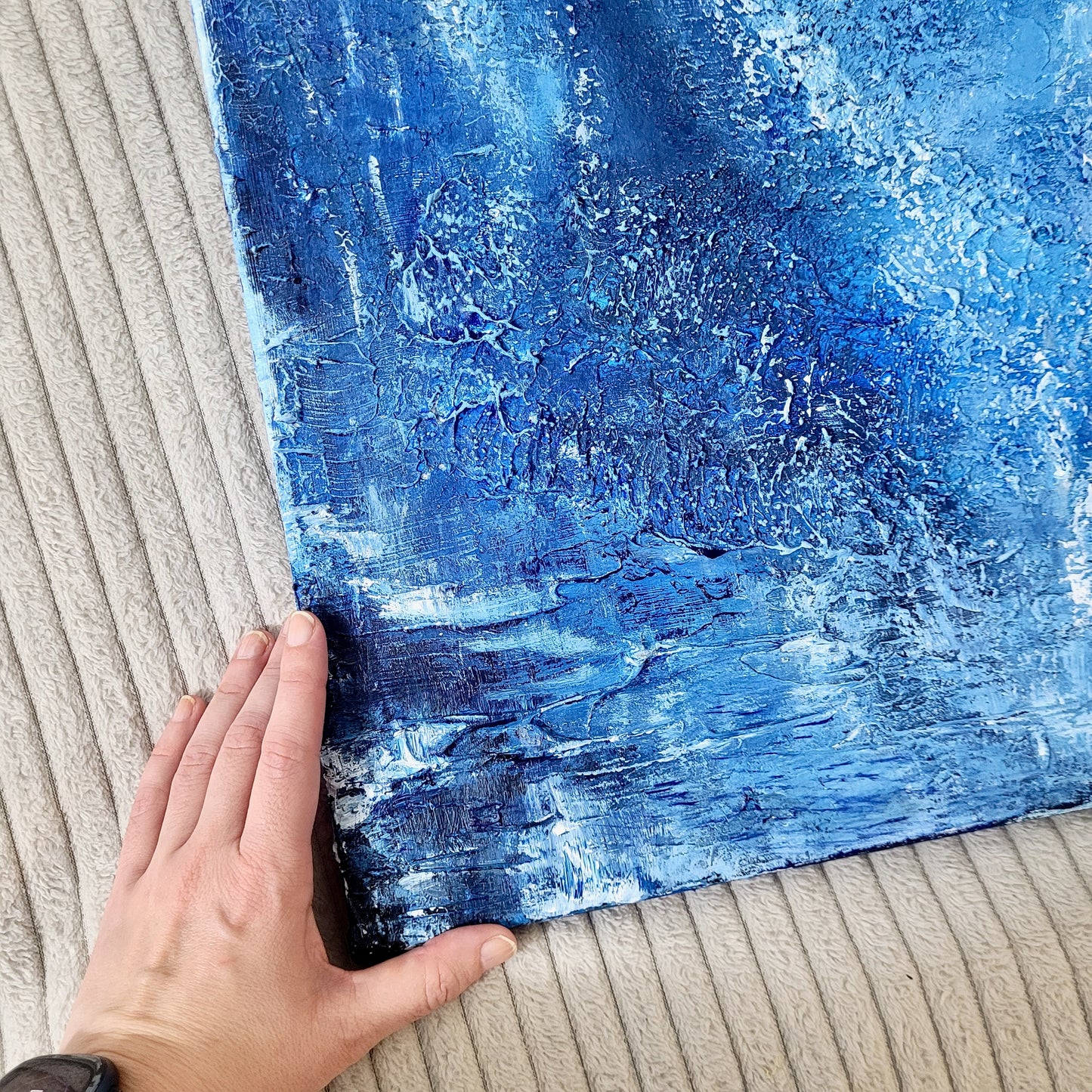 Ismere – Lake of ice | Abstract Acrylic Landscape Painting