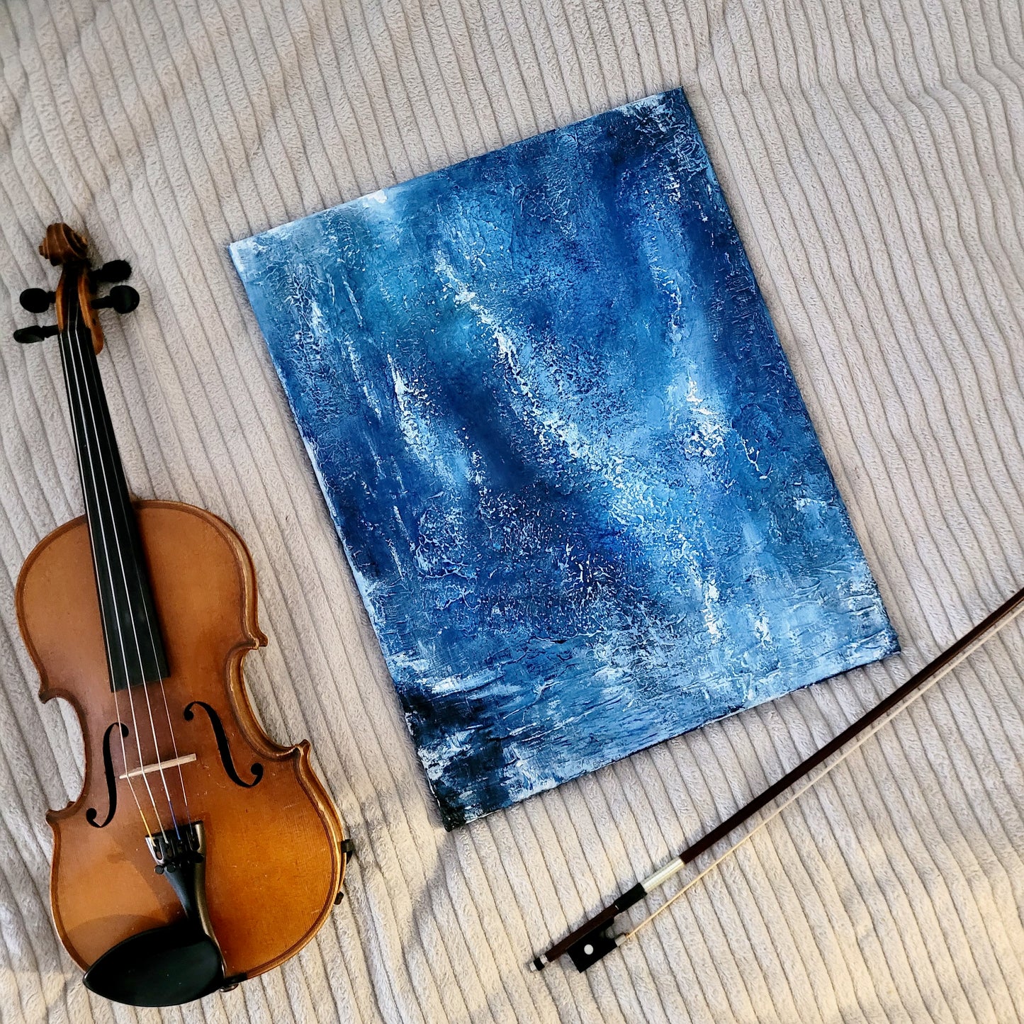 Ismere – Lake of ice | Abstract Acrylic Landscape Painting