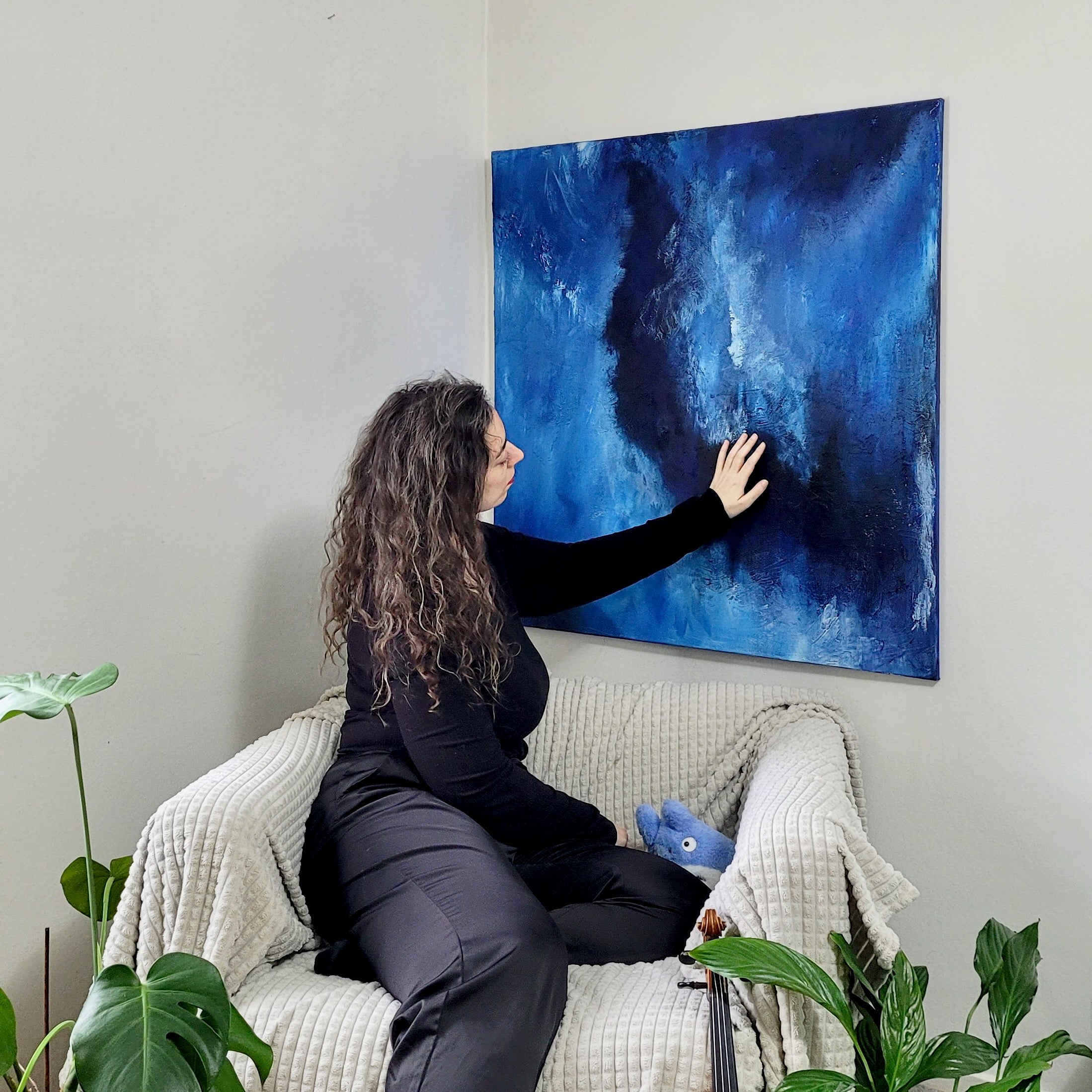 Seikō - Quiet Light | Abstract Acrylic Landscape Painting – Studio