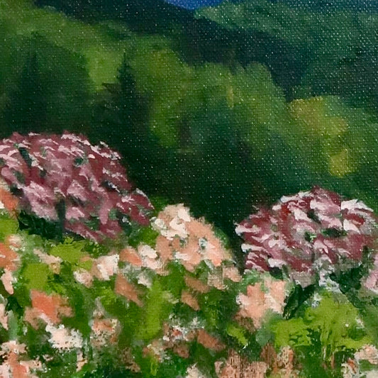 Sunset Landscape in Oil