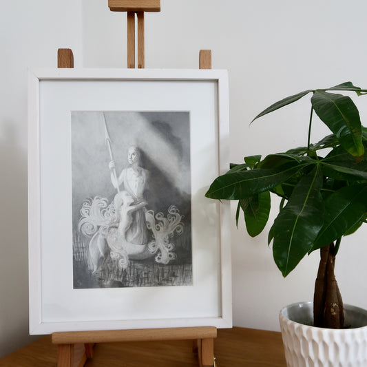 The Little Mermaid | Realist Pencil Drawing