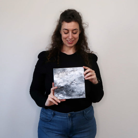 The Mountain | Abstract Acrylic Landscape Painting