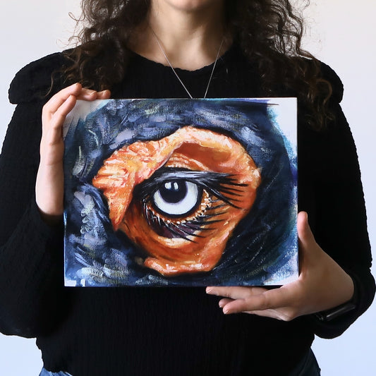 Volture Eye | Oil on board