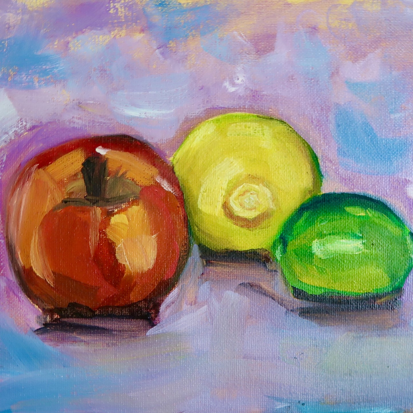 Fruit Alla Prima | Oil on board
