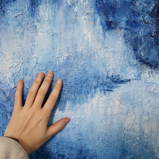 Frostholt – Ice Grove | Abstract Acrylic Landscape Painting