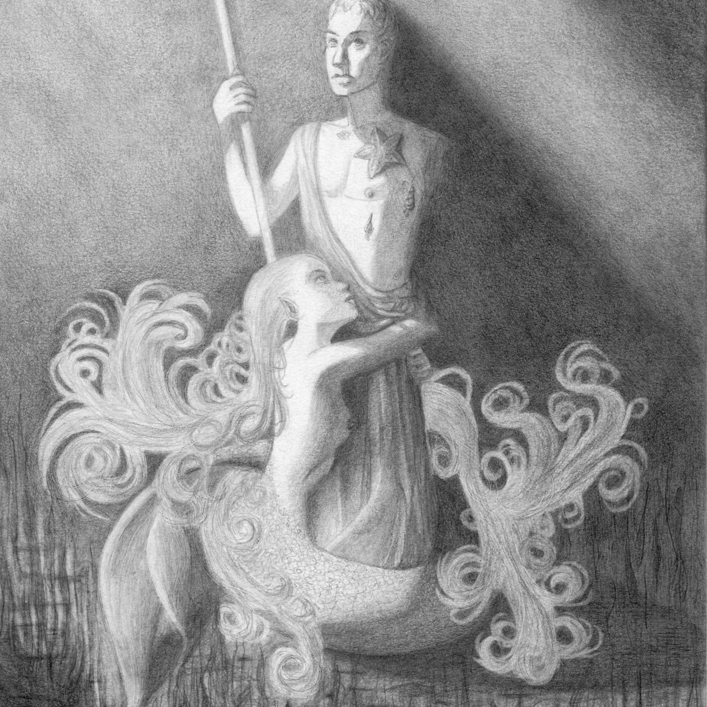 The Little Mermaid | Realist Pencil Drawing