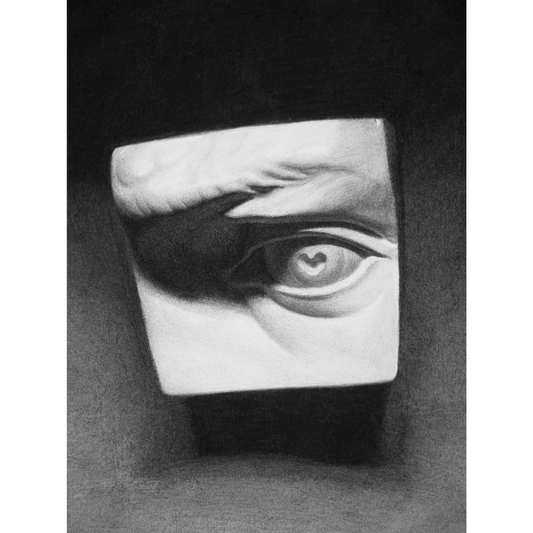 Eye Cast | Realist Charcoal Drawing