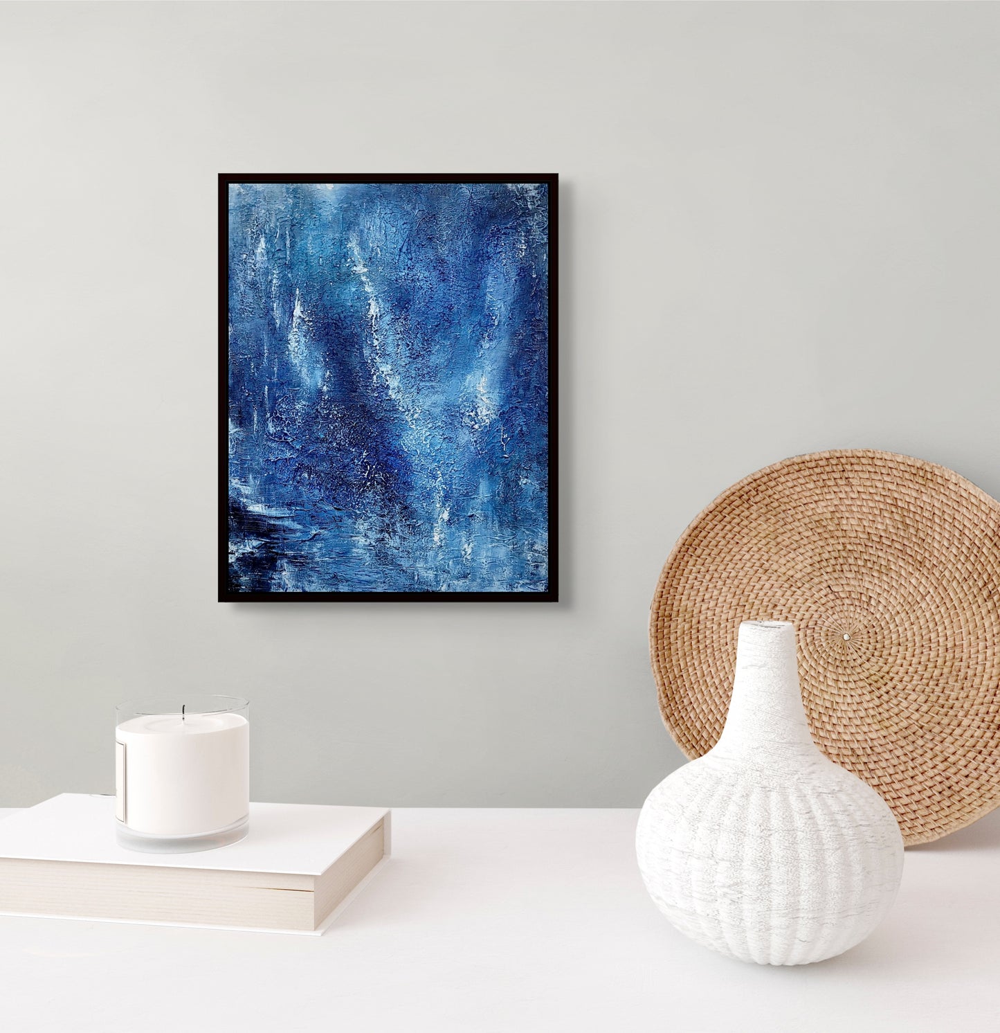 Ismere – Lake of ice | Abstract Acrylic Landscape Painting