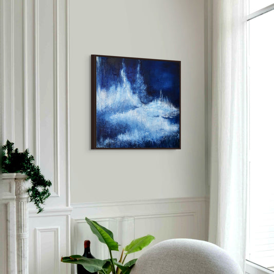 Frostholt – Ice Grove | Abstract Acrylic Landscape Painting
