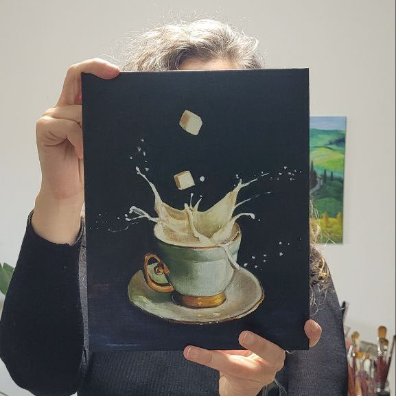 Teacup | Oil on board