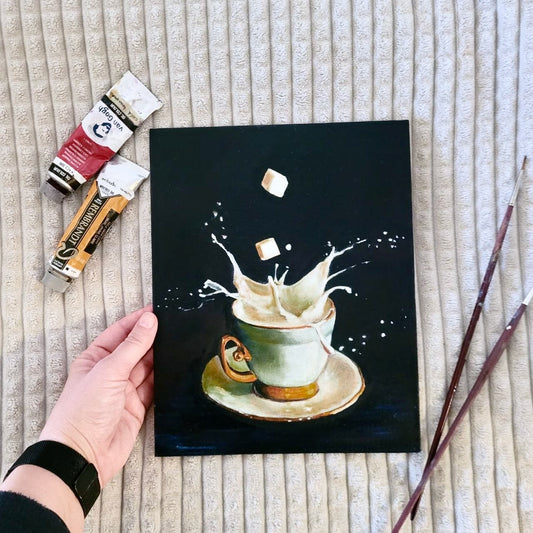 Teacup | Oil on board