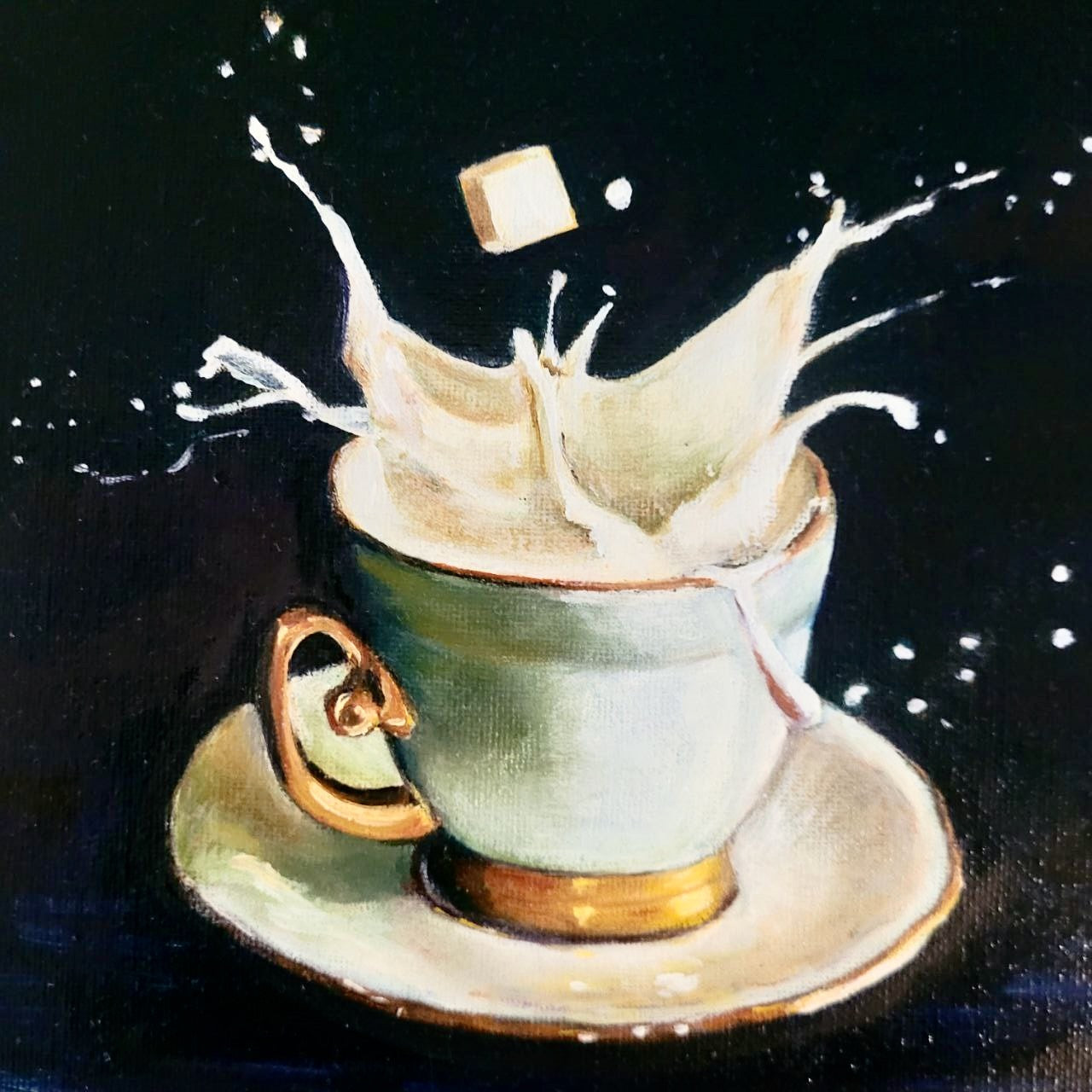 Teacup | Oil on board