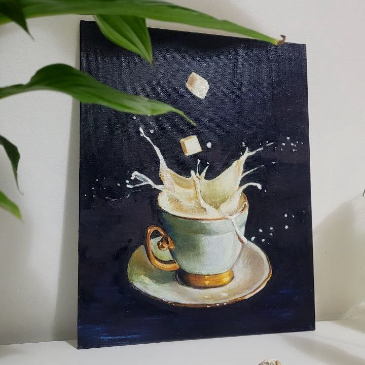 Teacup | Oil on board