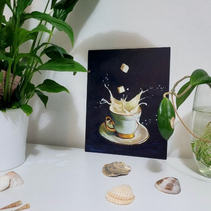 Teacup | Oil on board