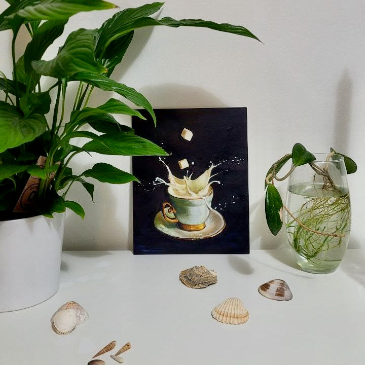 Teacup | Oil on board