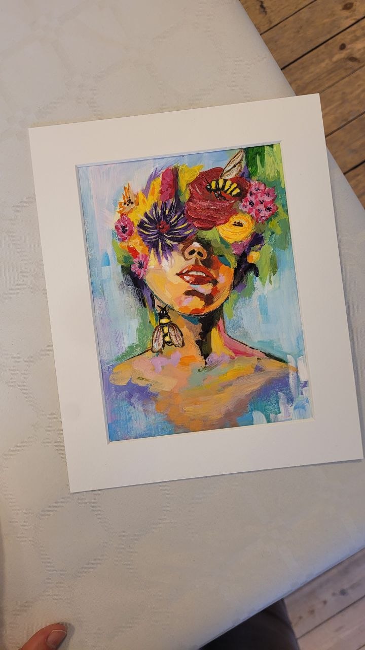 Summer Siren | Acrylic & Mixed Media