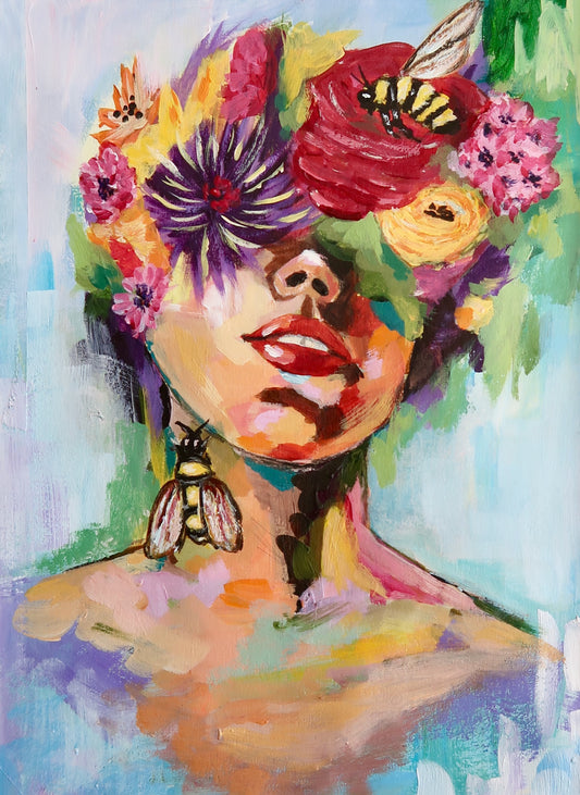 Summer Siren | Acrylic & Mixed Media